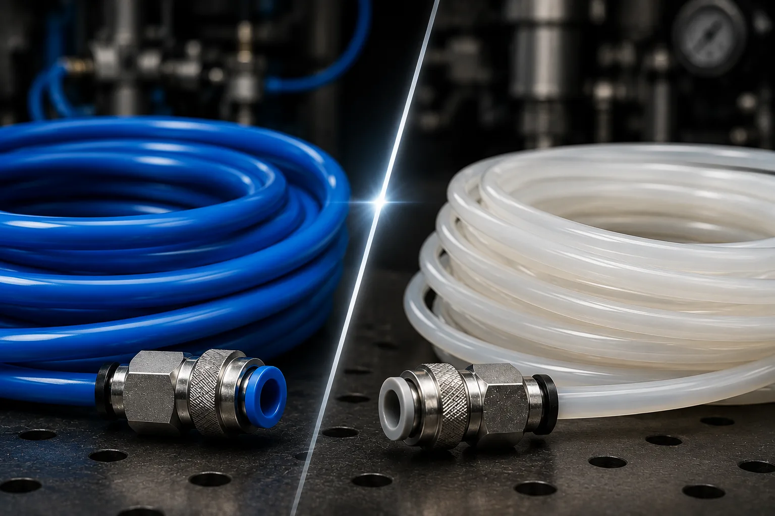 Mangueiras de Poliuretano (PU) vs. Nylon: Qual a Melhor Opção para Seu Sistema Pneumático?